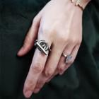 Alloy Chained Ring As Shown In Figure - One Size