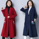 Knot Button Long Jacket