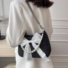 Lace Zip Shoulder Bag