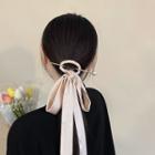 Fabric Faux Pearl Alloy Hair Stick