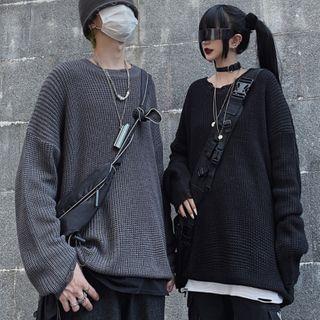Long-sleeve Oversize Knit Top
