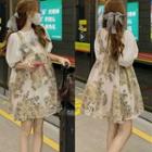 Short-sleeve Blouse / Sleeveless Lace Dress