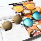 Half Frame Crystal Sunglasses