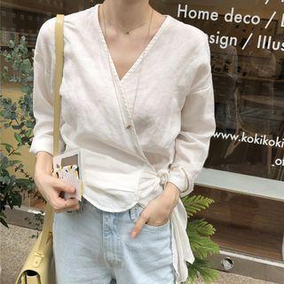 Plain Wrap Blouse