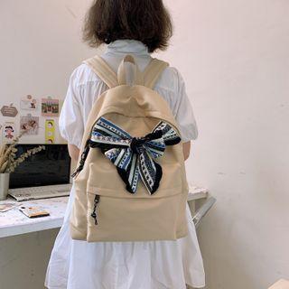 Printed Scarf Backpack
