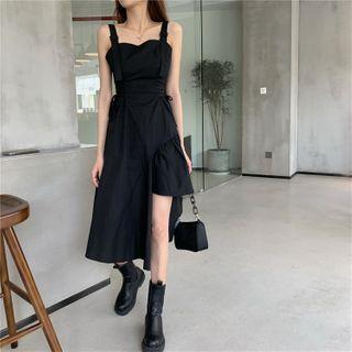 Spaghetti Strap Irregular A-line Dress