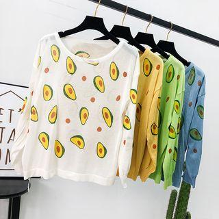 Loose-fit Avocado-print Light Top
