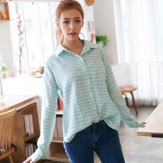 Cotton Blend Check Shirt