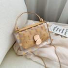Dotted Transparent Chain Strap Crossbody Bag