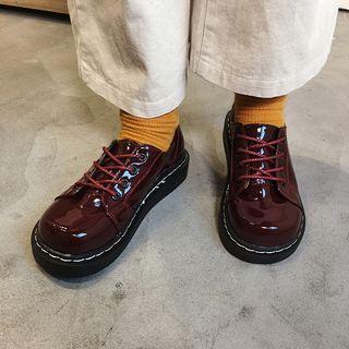 Patent Plain Oxfords