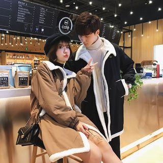 Couple Loose-fit Fleece Jacket