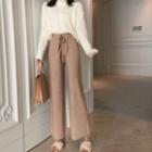 Wide Leg Knitted Pants