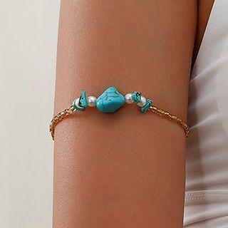 Stone Bracelet Mixed Color - One Size