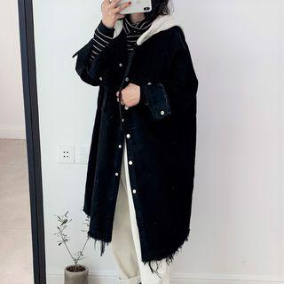 Ripped Denim Long-sleeve Jacket