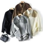 Long-sleeve Single-breasted Cargo Shirt