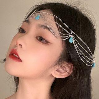 Turquoise Layered Alloy Headpiece