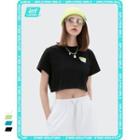 Labeled Short-sleeve Crop T-shirt