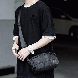 Nylon Crossbody Bag Camouflage - Black - One Size