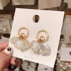 Petal Faux Pearl Fringed Earring 1 Pair - Gold - One Size