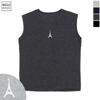 Plus Size Paris Printed Tank Top