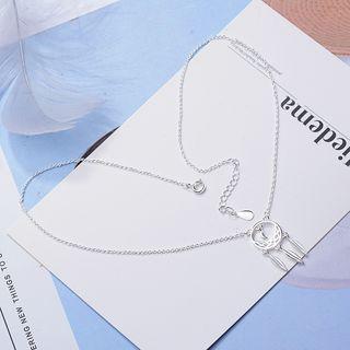 Dreamcatcher Pendant Necklace Silver - One Size