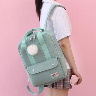 Pompom Plain Backpack