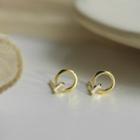 Alloy Geometric Earring 1 Pair - Gold - One Size