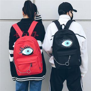 Eye Print Lightweight Backpack