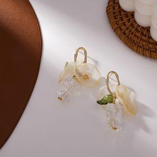 Flower Mesh Acrylic Dangle Earring