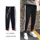 Stripe Drawstring Jogger Pants