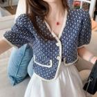 Short-sleeve Dotted Jacket