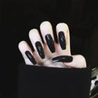 Pointed Faux Nail Tip 692 - Glue - Black - One Size