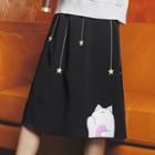Cat & Star Midi Skirt