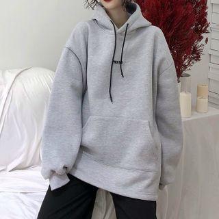 Oversized Pocket Lettering Sweatshirt