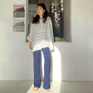 Waistband Rib-knit Pants