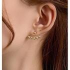 Alloy Swing Earring 1 Pair - Stud Earrings - Gold - One Size