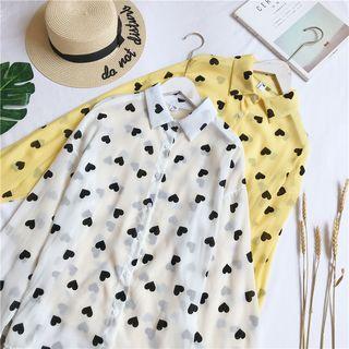 Heart Chiffon Shirt