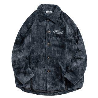 Tie-dyed Corduroy Shirt Jacket