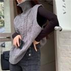 Turtleneck Sweater Vest / Long-sleeve T-shirt