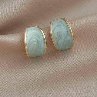 Geometry Drop Earring 1 Pair - Light Blue - One Size
