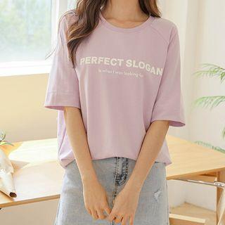 Letter Raglan-sleeve Sweatshirt
