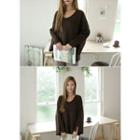 Slit-sleeve Sweater