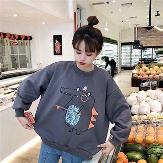 Print Sweatshirt As Shown In Figure - One Size