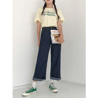 High-rise Wide Straight-cut Jeans