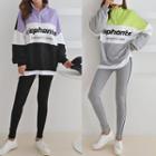 Layered-hem Color-block Pullover