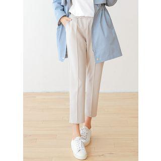 Seam-front Pocket-side Tapered Pants