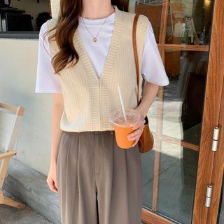 Zipped Sweater Vest