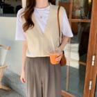 Zipped Sweater Vest