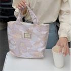 Floral Canvas Lunchbox Bag / Pouch / Shoulder Bag / Tote Bag
