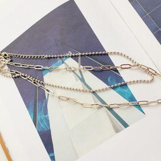 Set Of 2 : Chain Necklaces
